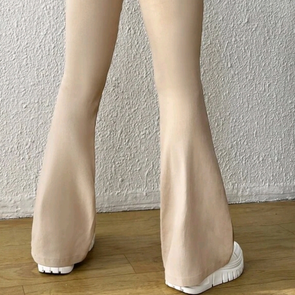 #7-High Waist Belted Flare Leg Pants - Picture 4 of 7